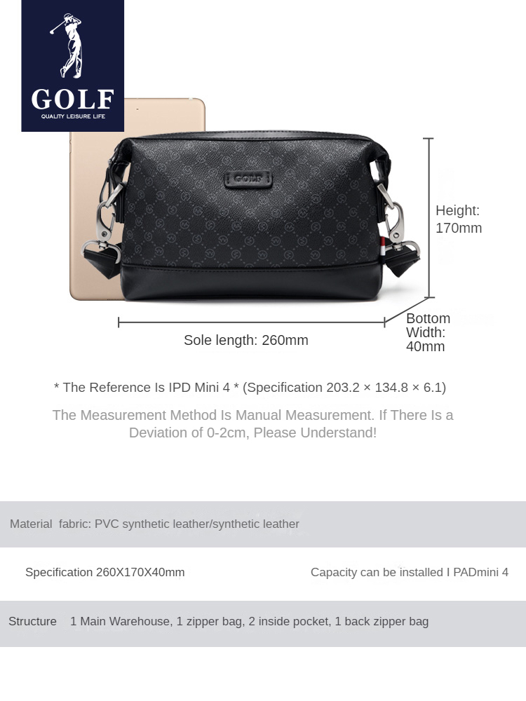 GOLF single shoulder bag man h - Golf Equipment Stores recension och pris
