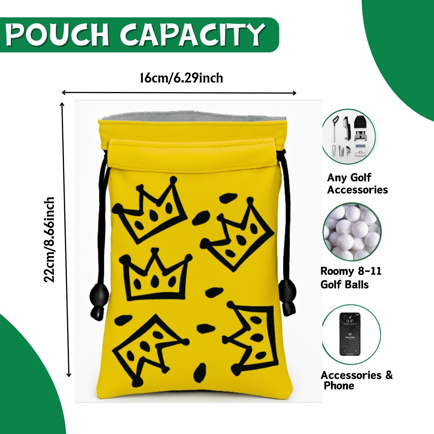 Crown Golf Valuable Item Bag,  - Golf Equipment Stores recension och pris