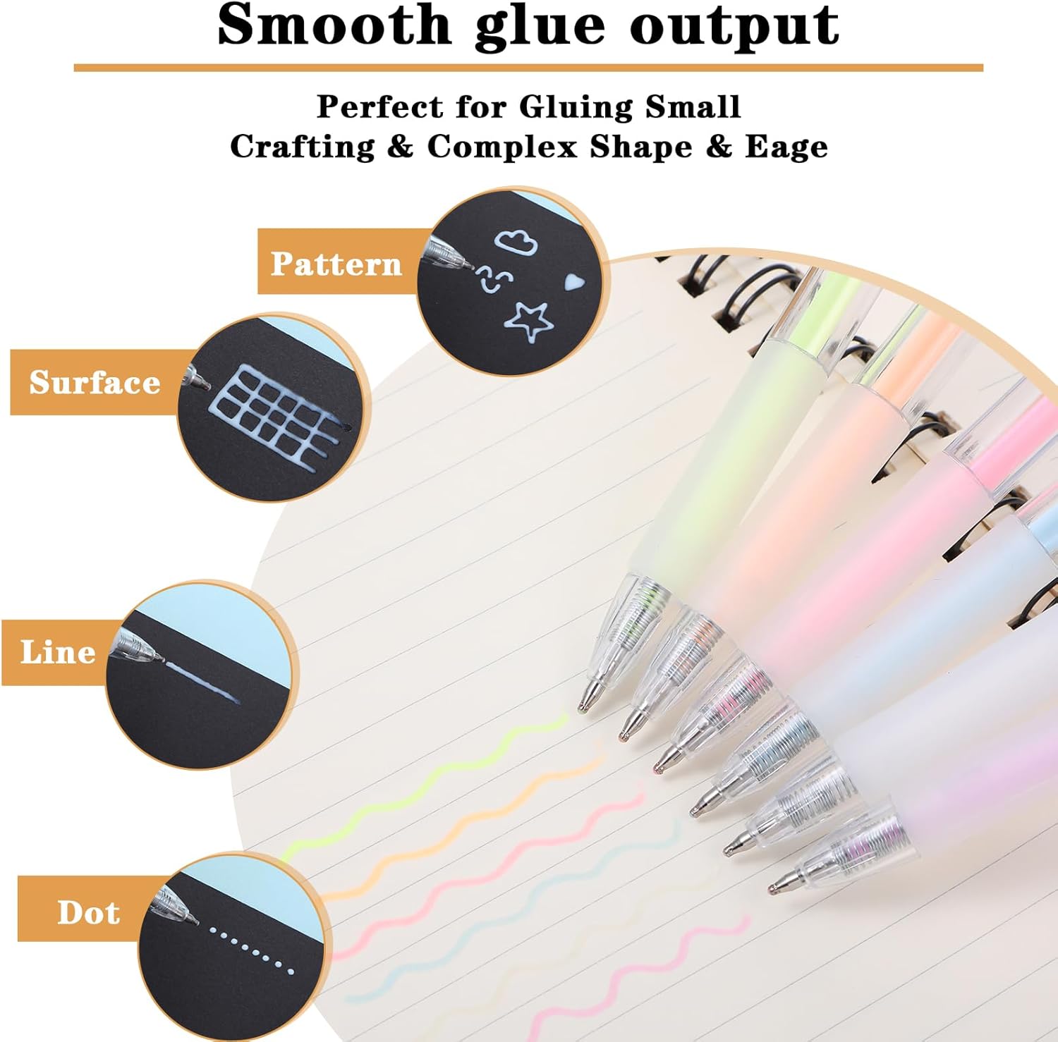 18 Pcs Quick Dry Glue Pen Ball - Alignment Stick Set recension och pris